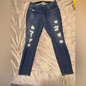 TORRID Distressed Blue Jeans SIZE 16R for Women